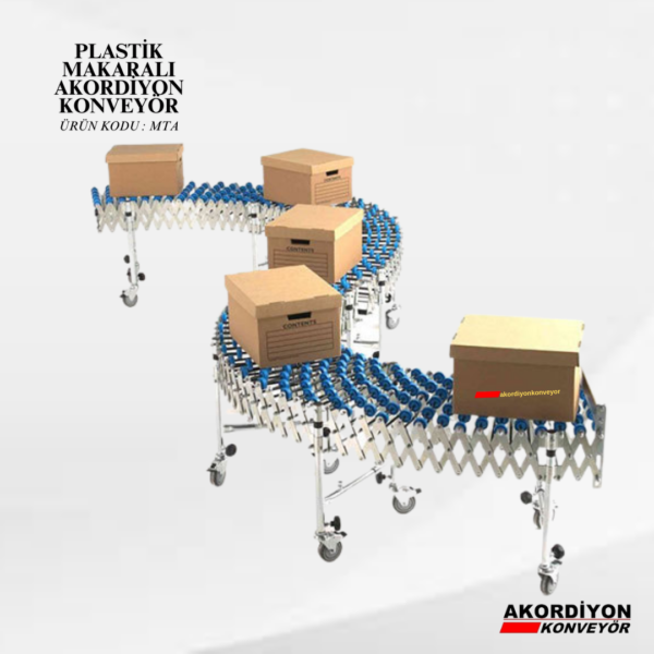 PLASTİK MAKARALI AKORDİYON KONVEYÖR